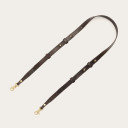 Pasek do torebki, brązowy wzór krokodyla